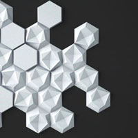 Гипсовые 3D панели мозаичные (сборные)