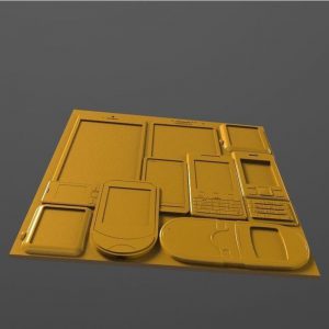 Гипсовая 3D панель «3D Телефон»