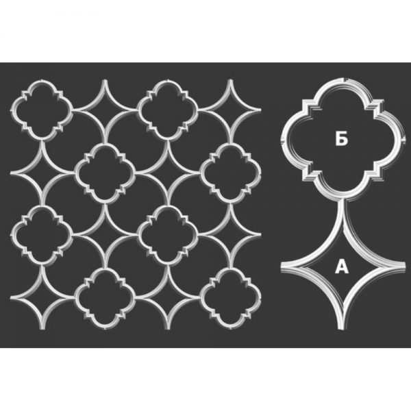 Гипсовая 3D панель «Арабески» (комплект)