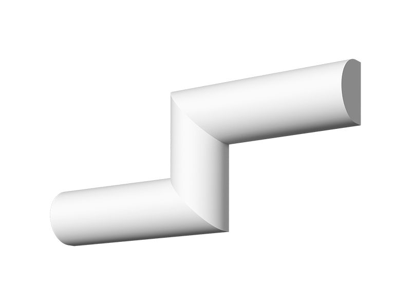 Молдинг з гіпсу М-2, 15hx10mm