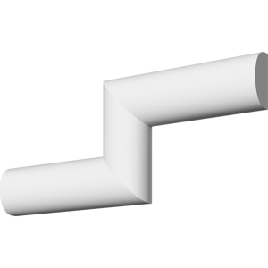 Молдинг з гіпсу М-47, 30hx15mm
