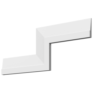 Молдинг з гіпсу М-80, 60hx12mm