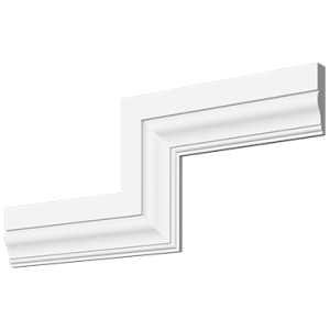 Молдинг з гіпсу М-91, 60hx15mm