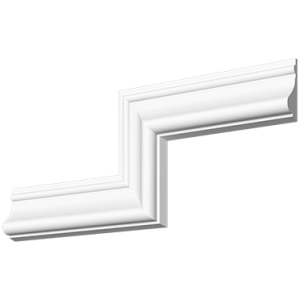 Молдинг з гіпсу М-92, 80hx28mm