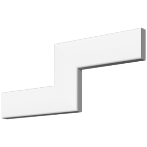 Молдинг з гіпсу М-115, 75hx25mm