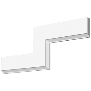 Молдинг з гіпсу М-149, 85hx22mm