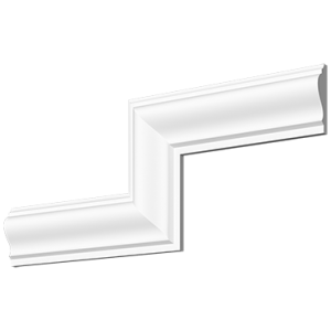 Молдинг з гіпсу М-88, 55hx17mm